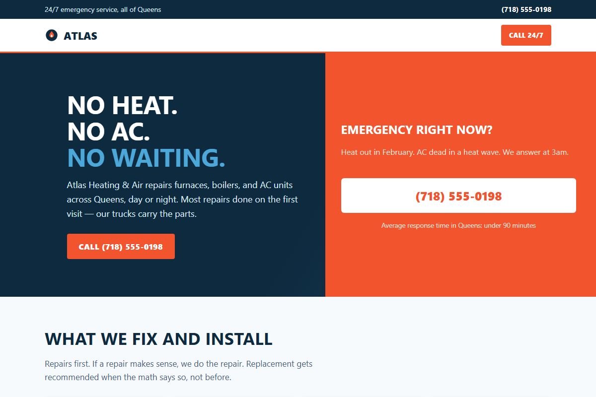 HVAC demo site