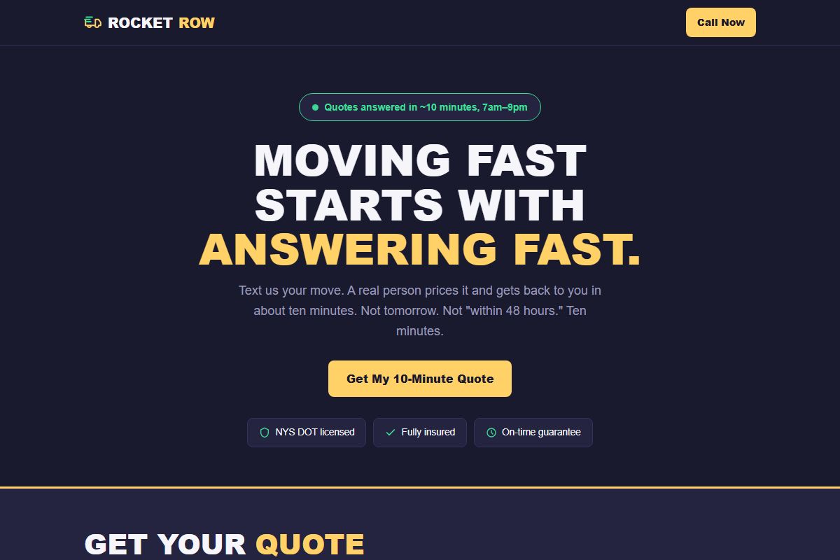 Movers demo site